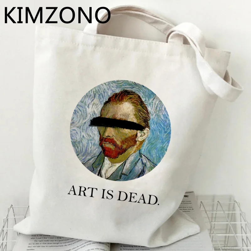 

Van Gogh shopping bag cotton recycle bag bolsas de tela shopper bag boodschappentas cloth net bolsa compra sac toile
