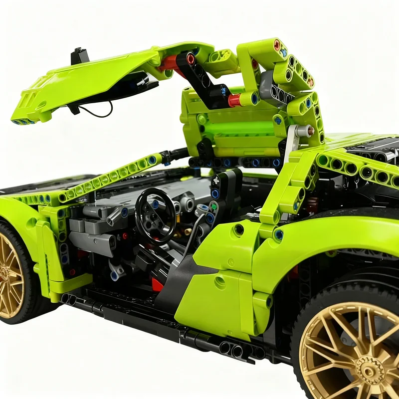 2578 деталей MOC Technical Expert Builder DMC DeLorean, модель из строительных блоков, коллекция для сборки, DIY, подарок на день рождения, для демонстрации, образовательный набор (art.: 3920dd06cb6b7) - 3920dd06cb6b7