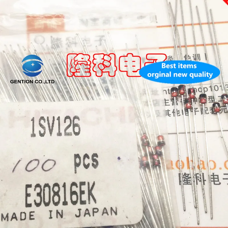 

10 шт. 100% Новый оригинальный 1SV126 очень высокочастотный варисторный диод ISV126 FM VHF Обнаружение Япония Импорт Hitachi DO-34
