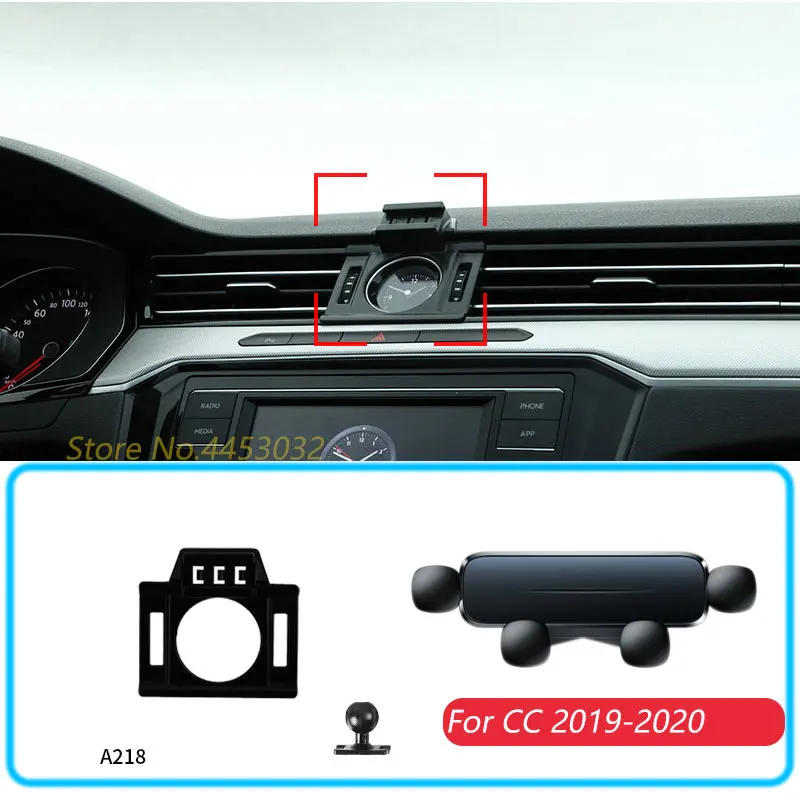 Автомобильный держатель для телефона Volkswagen CC 2019-2020 гравитационная подставка