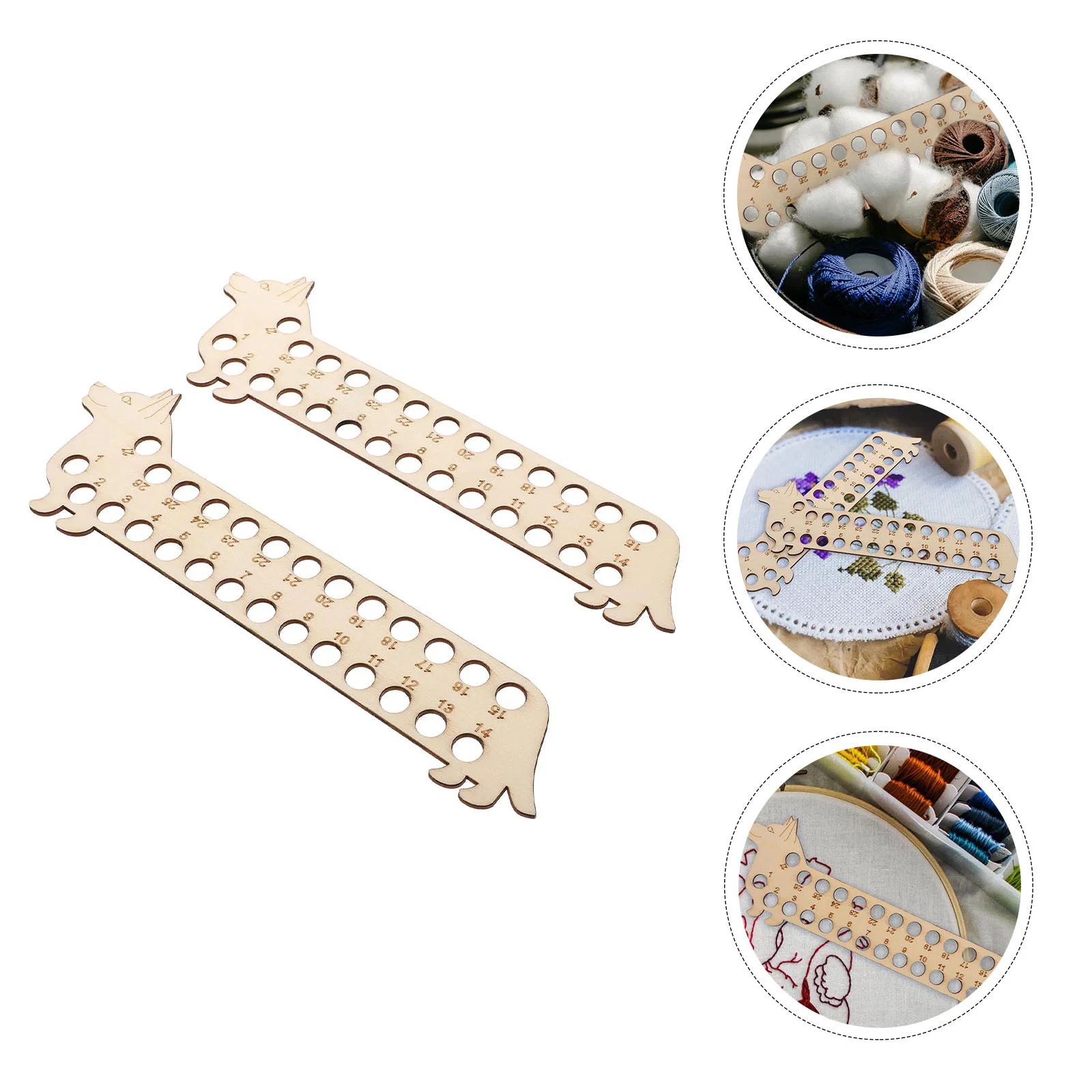 

Embroidery Floss Thread Organizer Bobbin Cross Holder Wood Winding Plate Bobbins Sorter Storage Wooden Stitching Board Tool