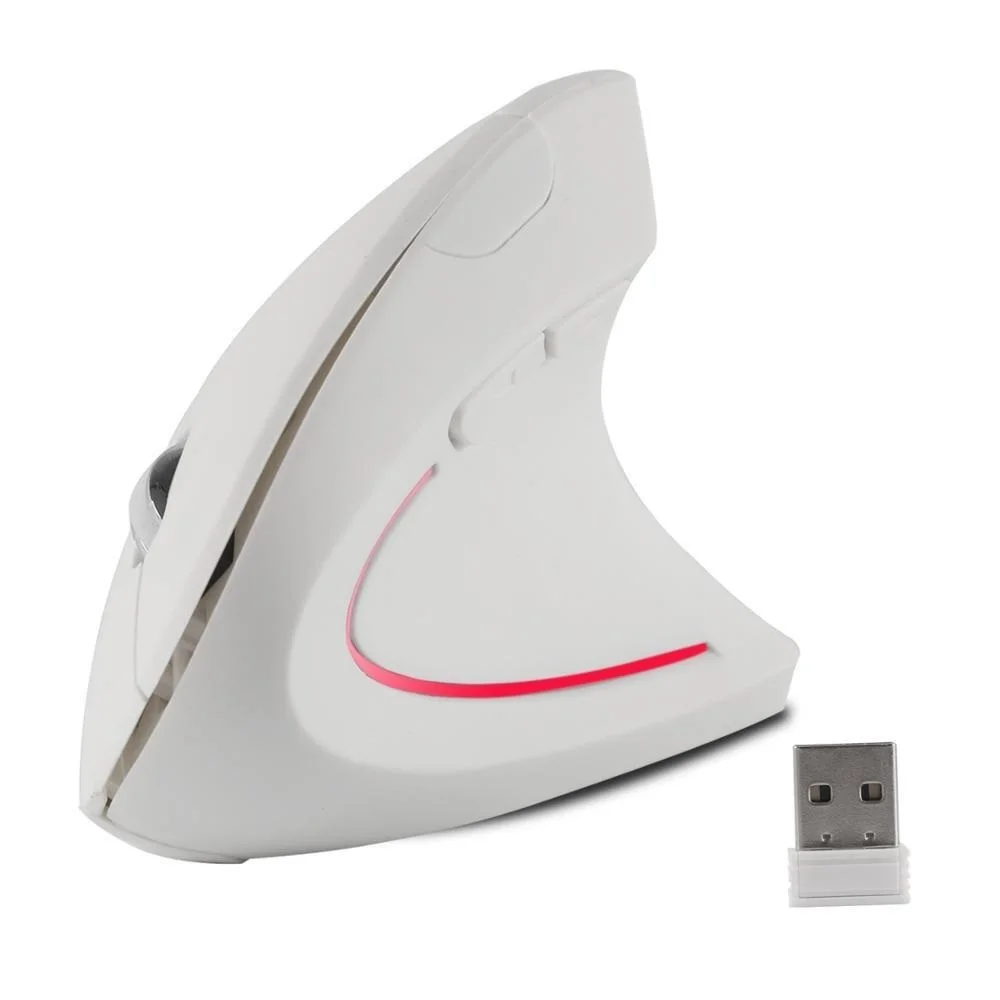 

Wireless Right Hand Vertical Mouse Ergonomic Gaming Mouse 2.4G 1600 DPI USB Optical Wrist Healthy Mice Mause For PC Computer