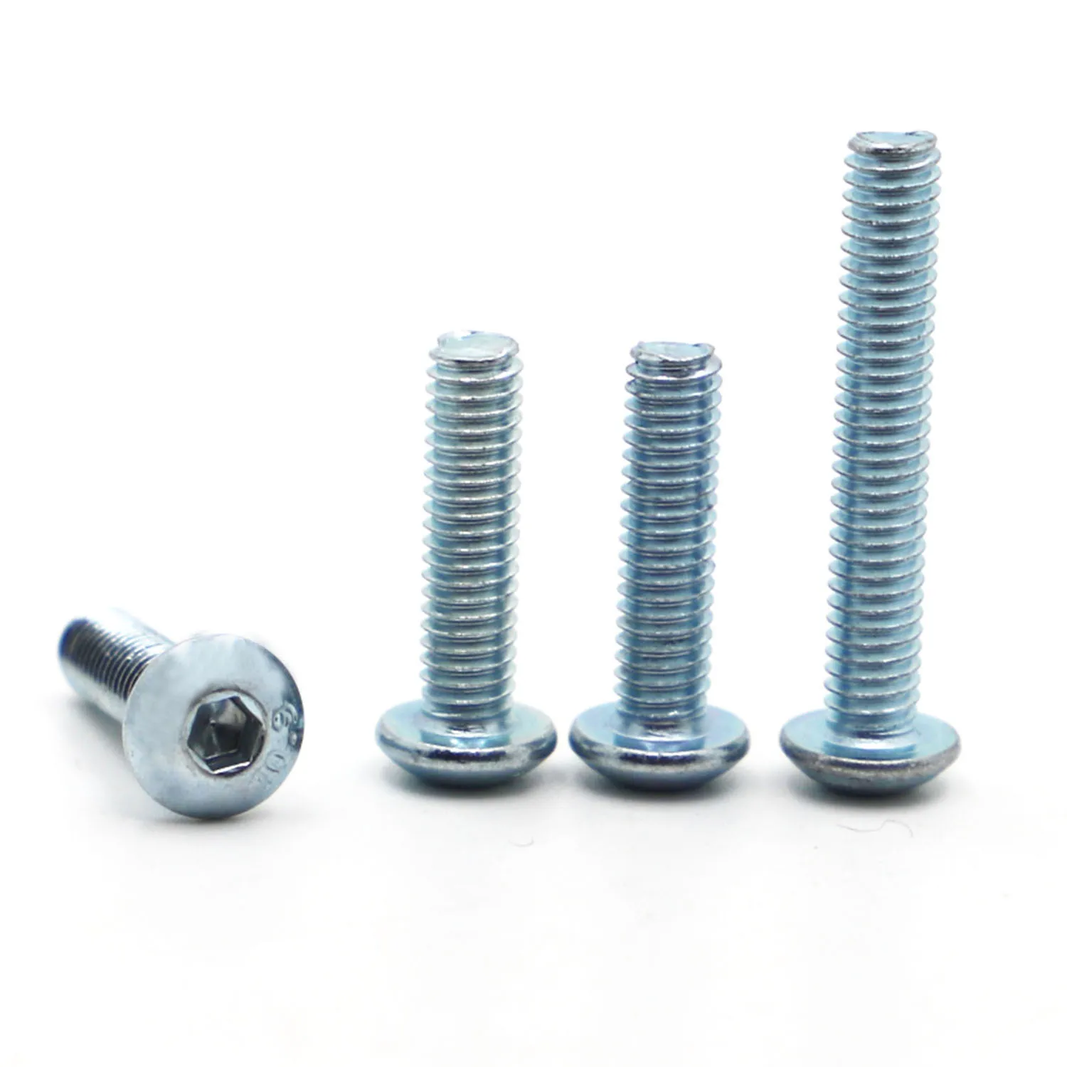 

M3 M4 M5 M6 M8 M10 Class 10.9 Galvanized Steel Allen Round Socket Head Screw Hexagon Button Head Screws ISO7380