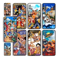 popular anime one piece for samsung a73 a72 a71 a53 a52 a51 a41 a33 a32 a31 a22 a21s a13 a12 a03s a02 5g black phone case