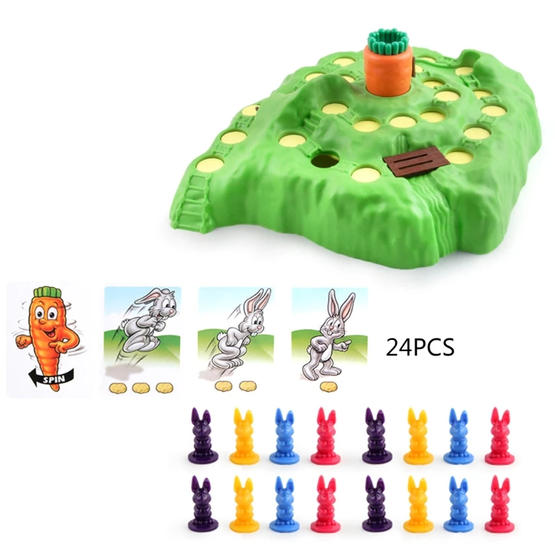 

Отличная настольная игра с кроличьими шахматами и картами, интеллектуальный развивающий мозговик для развития детей, раннее обучение