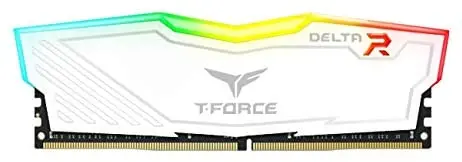 

TEAMGROUP T-Force Delta RGB DDR4 32GB (2x16GB) 3200MHz (PC4-25600) CL16 Desktop Memory Module Ram TF4D432G3200HC16FDC01 - White