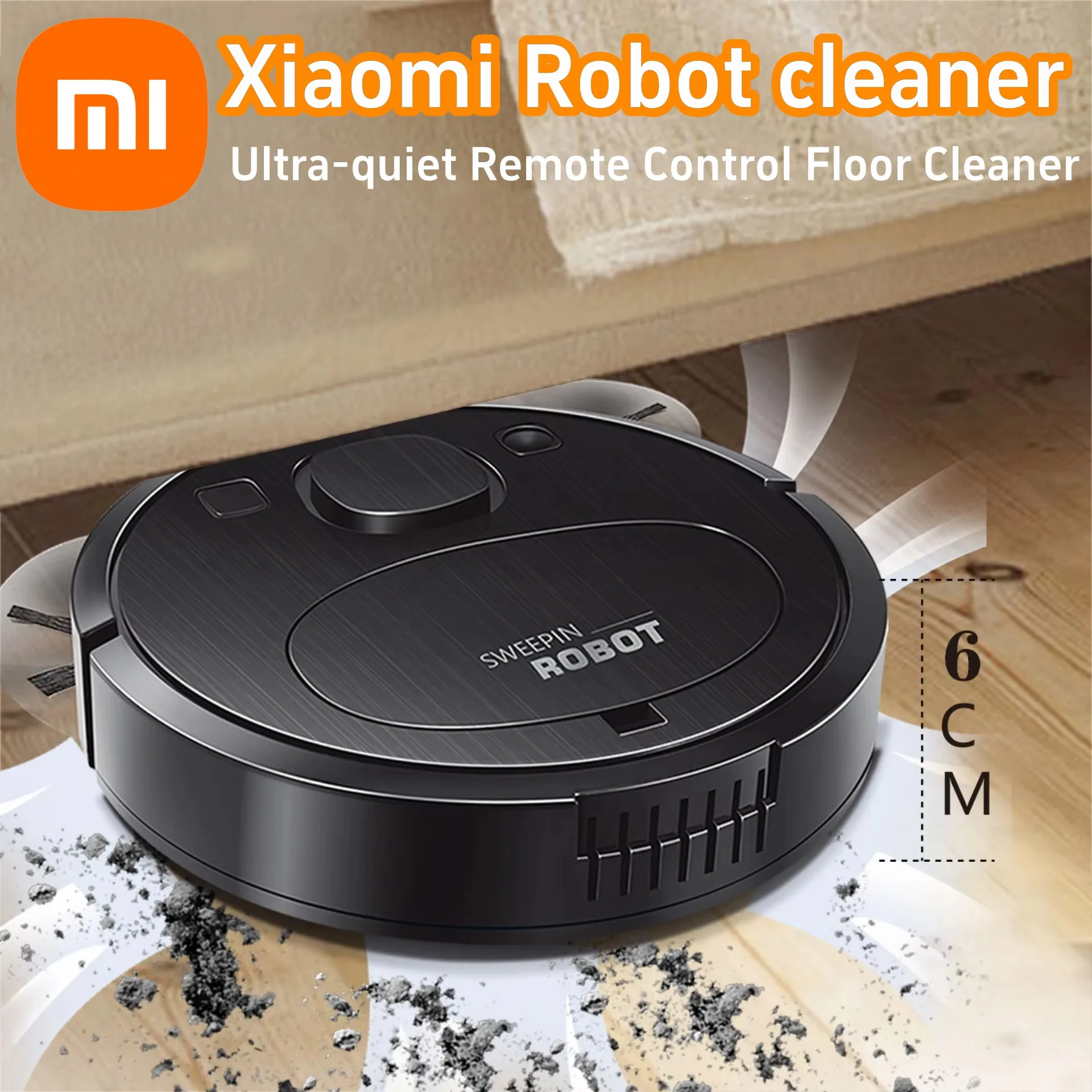 Умный робот Xiaomi для подметания пола ультра-тихий пылесос с дистанционным