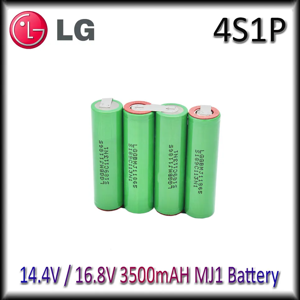 

18650 MJ1 3500mAh 7000mAh 20 amps 2S 3S 4S 5S 6S 8S 7.4V 12.6V 14.8V 18V 25.2V 29.6V For Screwdriver batteries weld battery pack