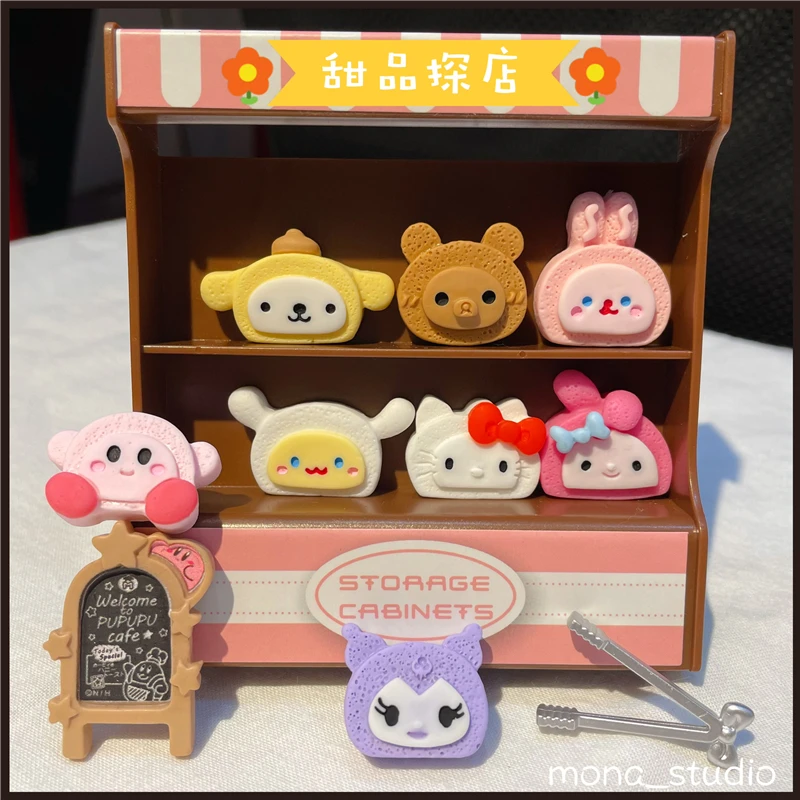 

Sanrio Cinnamoroll Kulomi Star Kabi ролик для торта из смолы трехмерная модель миниатюрная еда для игр Украшение Diy аксессуары игрушки