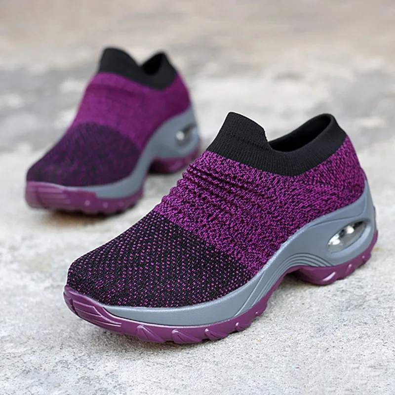 

Women Sneakers Fashion Breathable Mesh Casual Shoes Platform Sneakers Platform Woman Vulcanize Shoes Walking Zapatillas Mujer