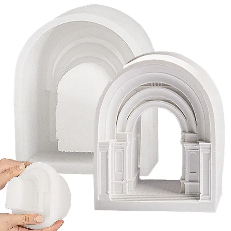 

Castle Silicone Mold Castle Desk Decor For Home Castle Epoxy Resin Silicone Mold Casting Mold Ice Soap Candle Castle Table Home