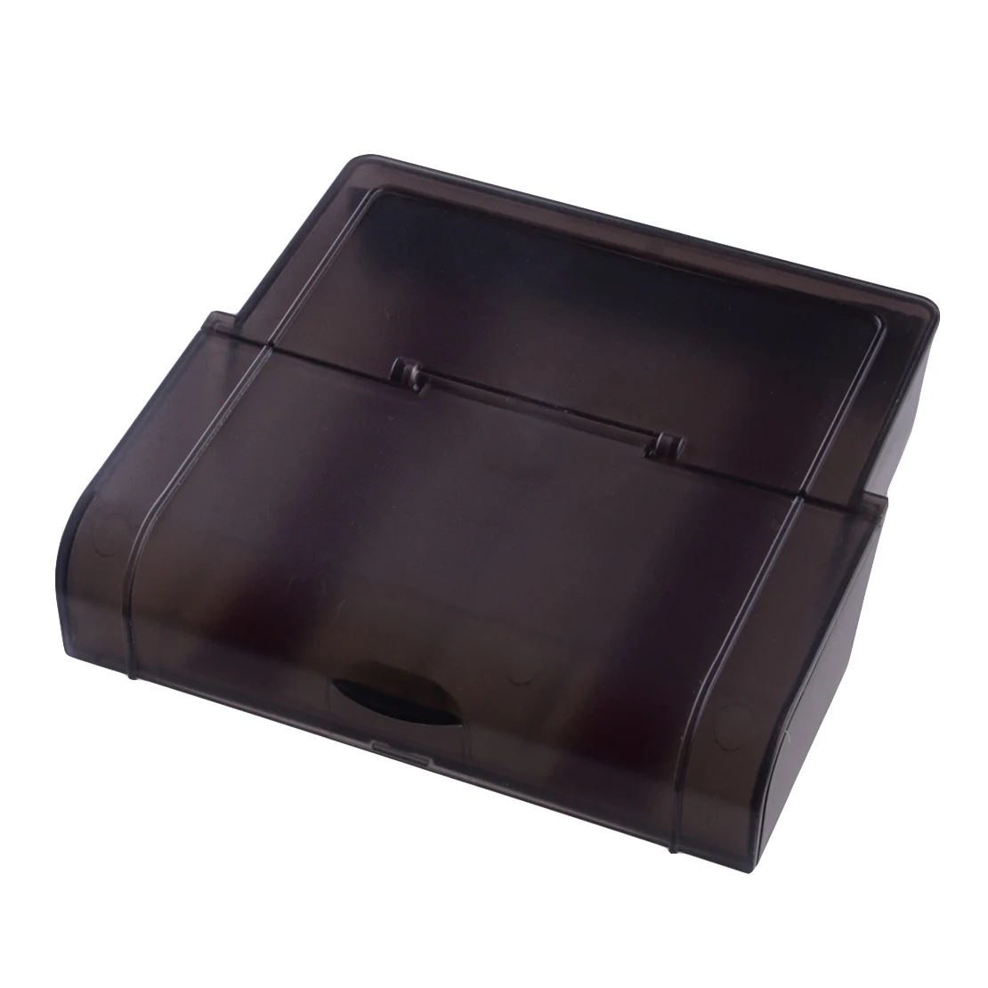 

Car Front Concealed Console Center Armrest Glove Storage Box Hidden Organizer Cover Translucent Black Fit for Tesla Model X S