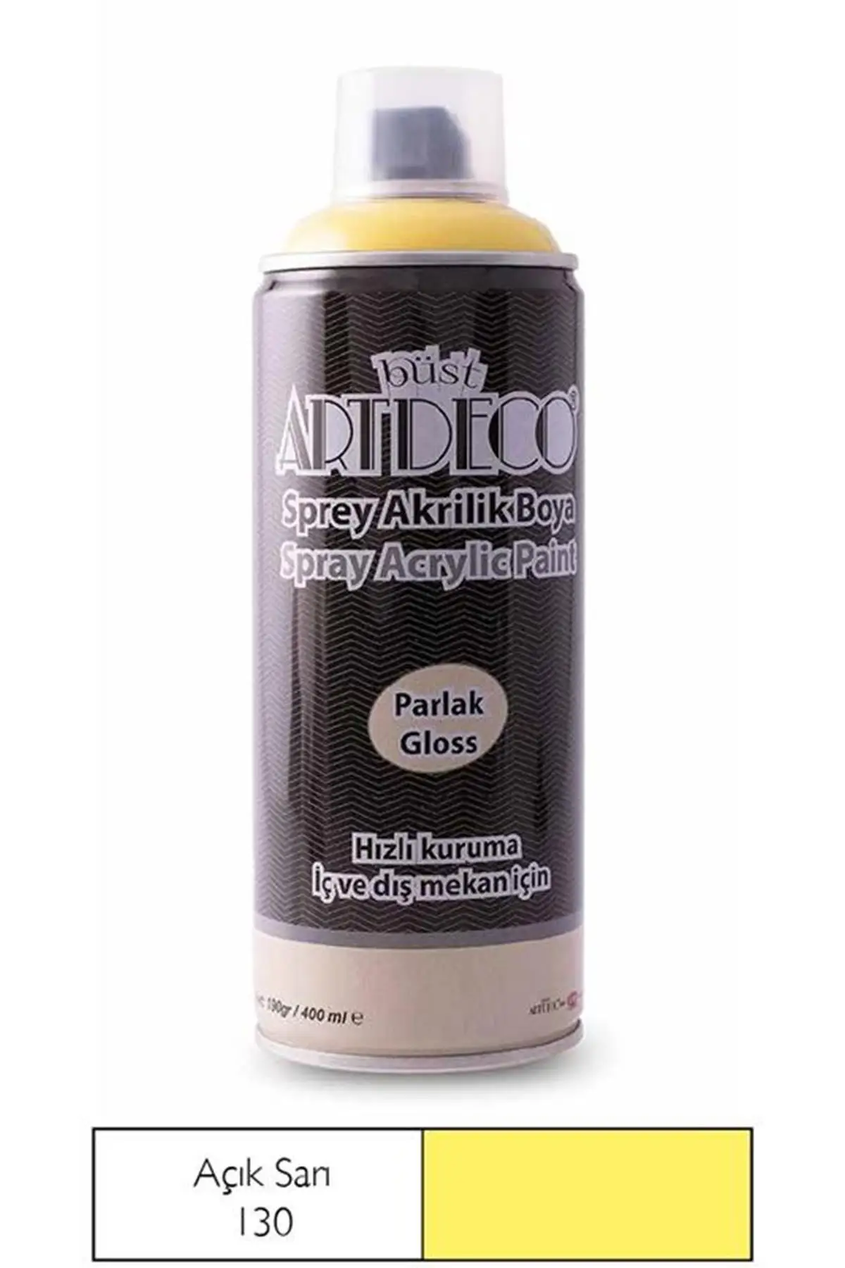 

Бренд: Fanart-Artdeco спрей акриловая краска 400 мл желтая 130 Категория: акриловая краска