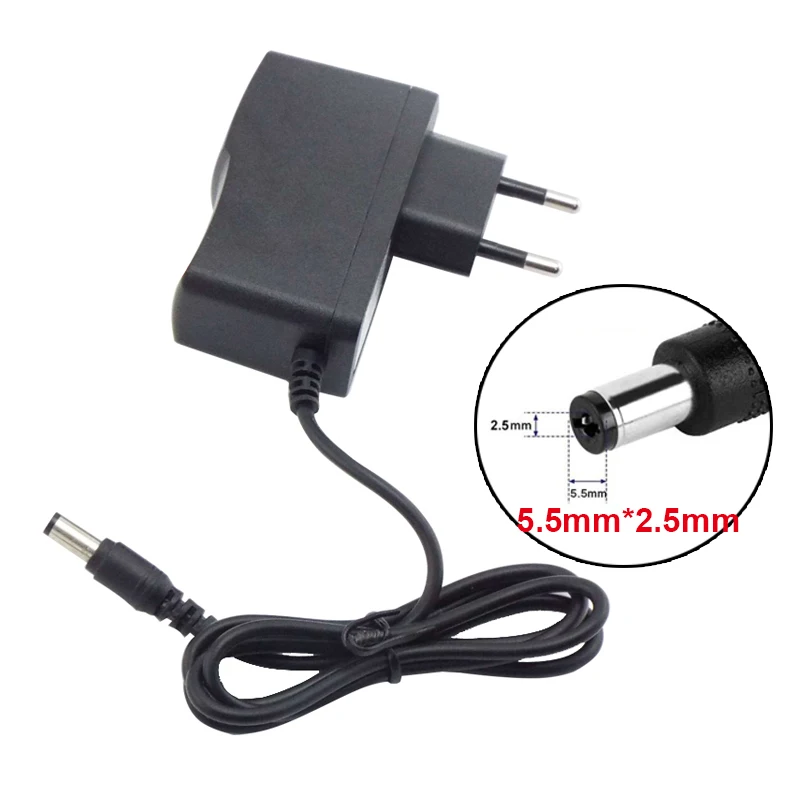 

AC 100V-240V Converter Adapter DC 3V 5V 6V 8V 9V 10V 12V 15V 1A 2A 1000mAh 2000mA Power Supply EU Plug DC 5.5mmx2.1mm