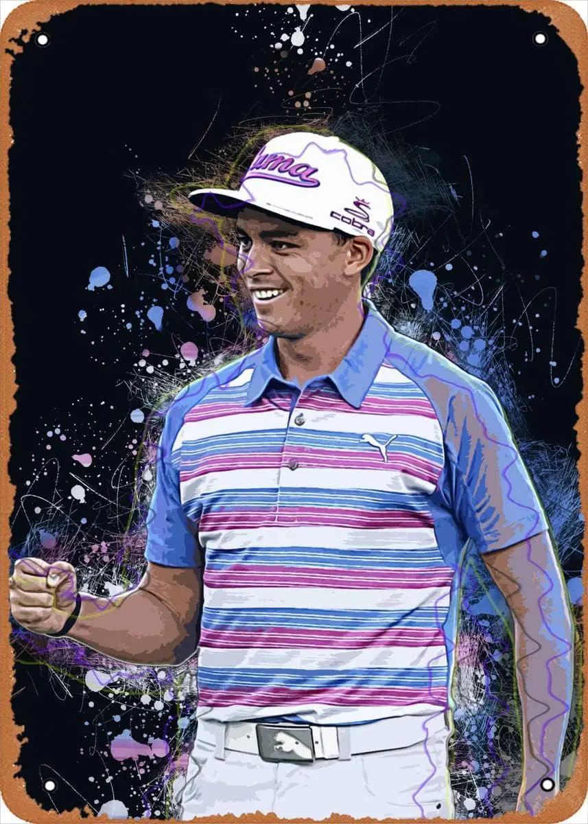 GeRRT Golf rt Rcke Fowler Плакат 8x12 nch Ретро Vntge Metl Sgn Home Mn Cve