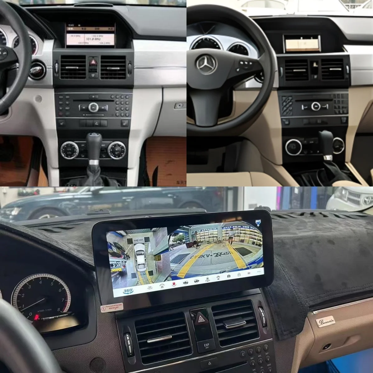 Для Mercedes-Benz GLK 2008-2012 10 25 дюймов Android 13 Carplay Автомобильный мультимедийный радиоплеер