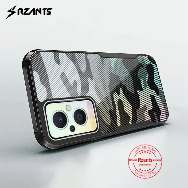 

Rzants Shockproof Case for OPPO Reno 7Z 8Z 5G F21 Pro 5G Translucent Cover Camouflage [Beetle Upgrade] Slim Light Back Casing