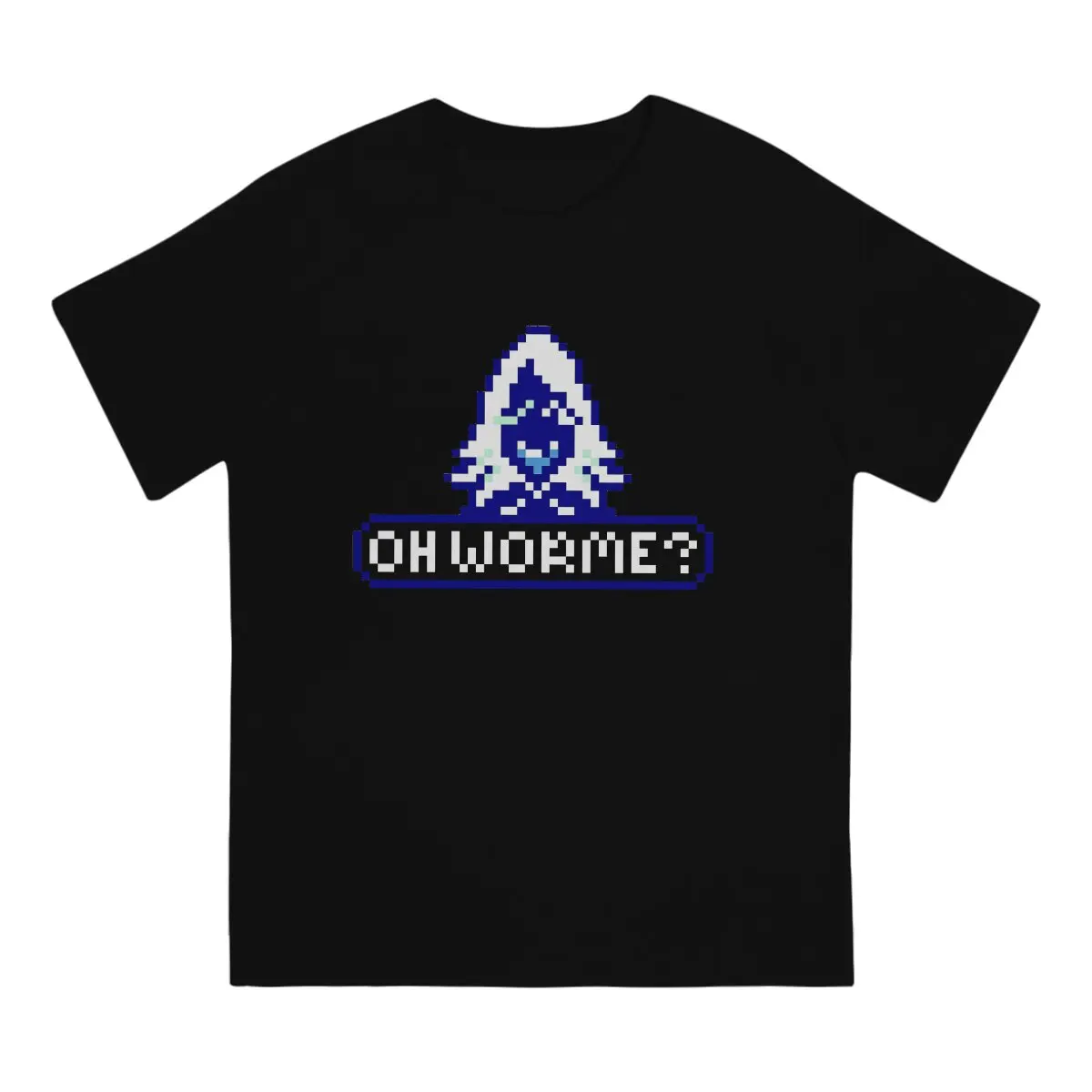 

Men's T-Shirt Rouxls Kaard Oh Worme Hipster 100% Cotton Tees Short Sleeve Deltarune Game Kris Susie Ralsei Game T Shirts