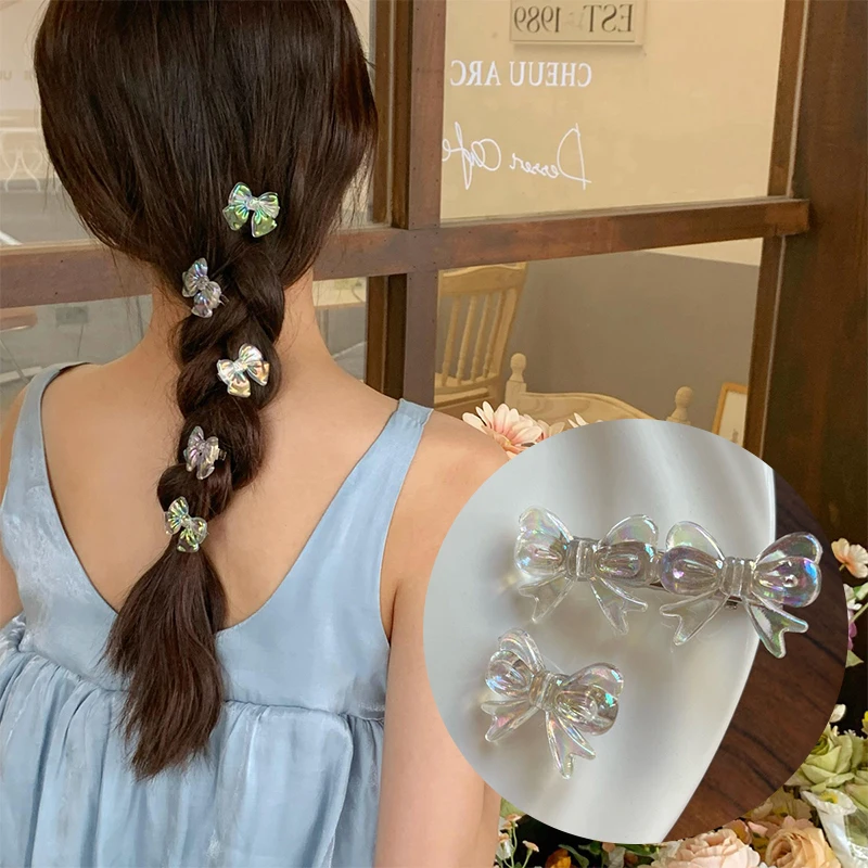 

1Pcs Transparent Butterfly Hair Clips Grip Claw Barrettes Women Mini Cute Clamps Hairpin Hair Styling Accessories Tool for Girls