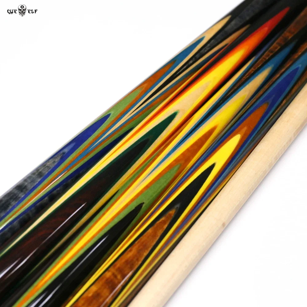 Лидер продаж ламинированный кленовый вал Cueelf ручная работа инкрустация Радужный