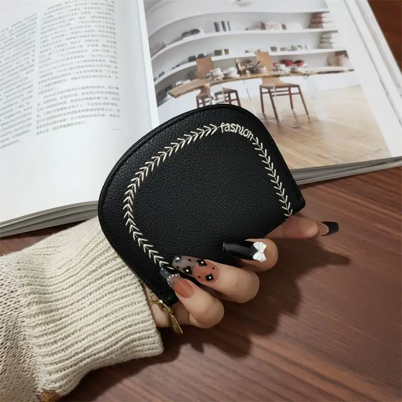 Luxury Classical Women Bag Fashion Leather Business Card Holder Genuine Leather Credit Card Holder Women Wallet Zipper