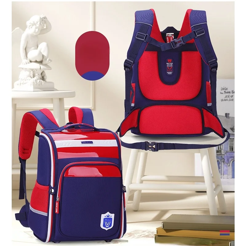 High Capacity Backpacks for Primary School Students New Children Spine Care Boys Girls Grade 1-3-6 British Style Schoolbags Hot
