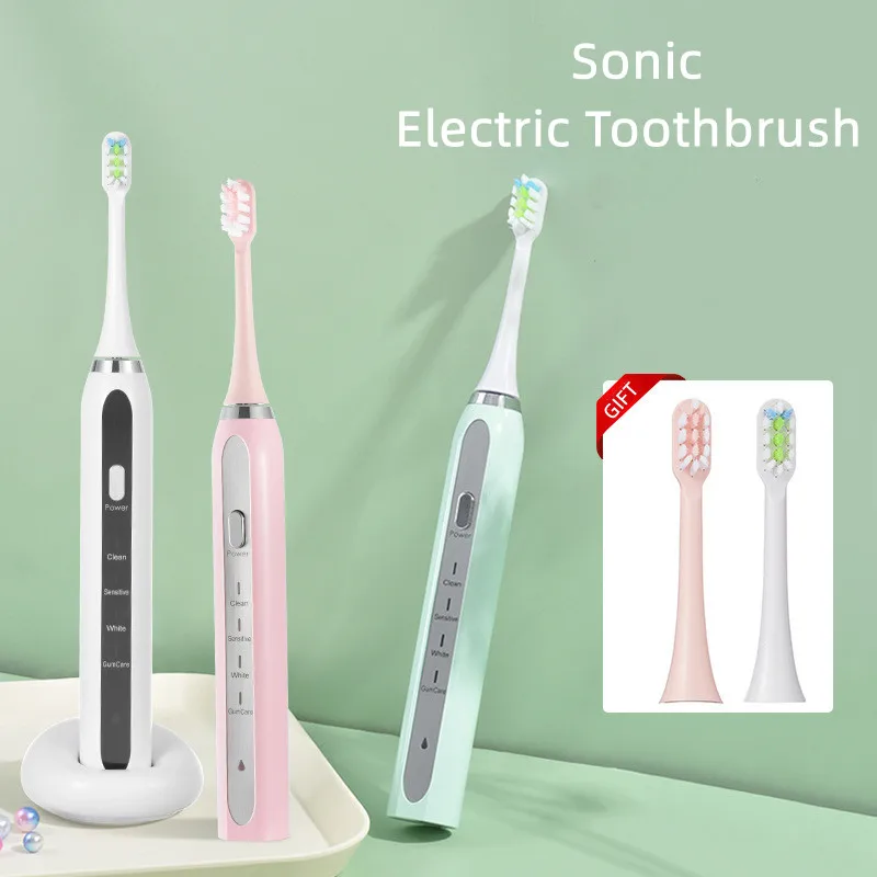 

Sonic Electric Toothbrush Smart Tooth Brush Ultrasonic Automatic Toothbrush USB Fast Rechargeable Adult Waterproof