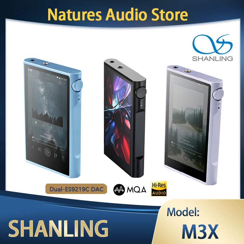Портативный музыкальный плеер SHANLING M3X MQA с поддержкой Bluetooth ЦАП/AMP DSD256 |