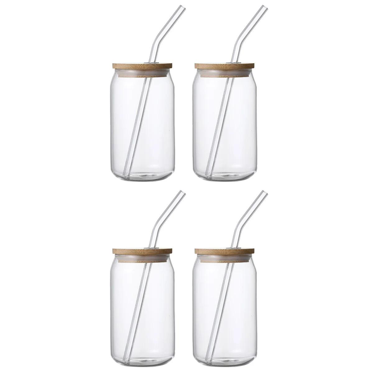 

Cup Drinking Glasses Can Mason Cups Jars Cola Cold Reusable Resistant Heat Tumbler Cute Shaped Straw Tea Bubble Smoothie Jar Mug