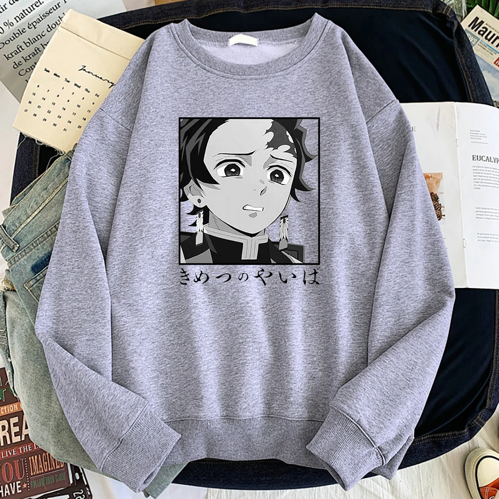 

Demon Slayer Anime Tanjirou Hoodies Mens Fashion Sweatshirt Hip Hop Streetwear Sweatshirt Loose 2022 Spring Women Men Pullovers