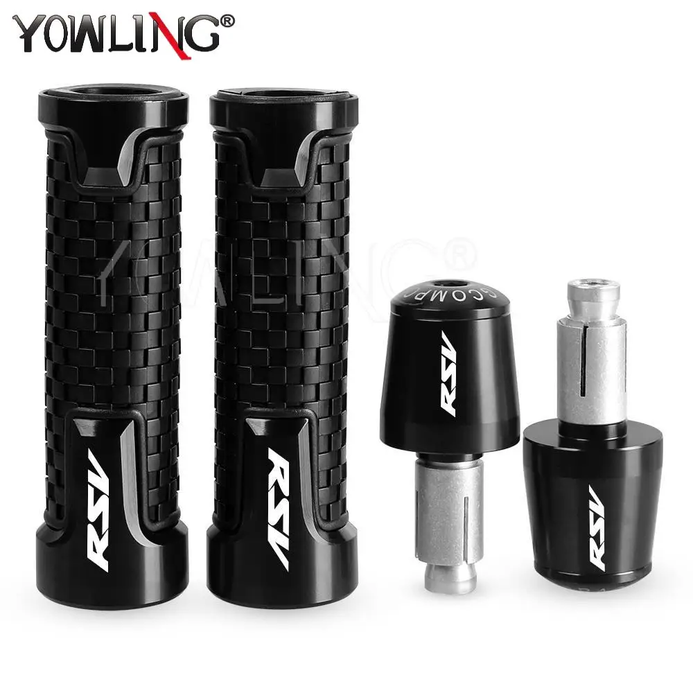 

7/8" 22MM Motorcycle Accessories Handlebar Hand Grips Handle Bar End Cap For Aprilia RSV4 RSV4R RSV1000R RSVR RSV 1000R 4 4R R