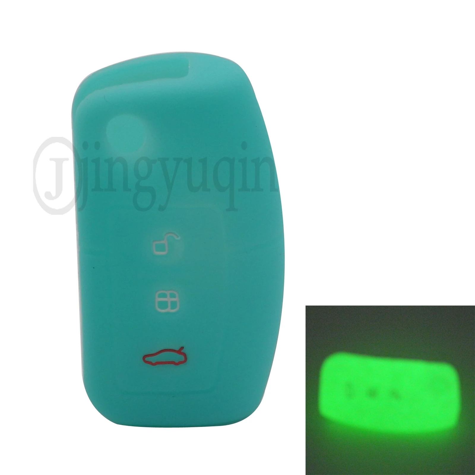 

Силиконовый чехол jingyuqin для Ford Fiesta Focus 2 Ecosport Kuga, складной чехол для выхлопной системы автомобиля, 3 кнопки