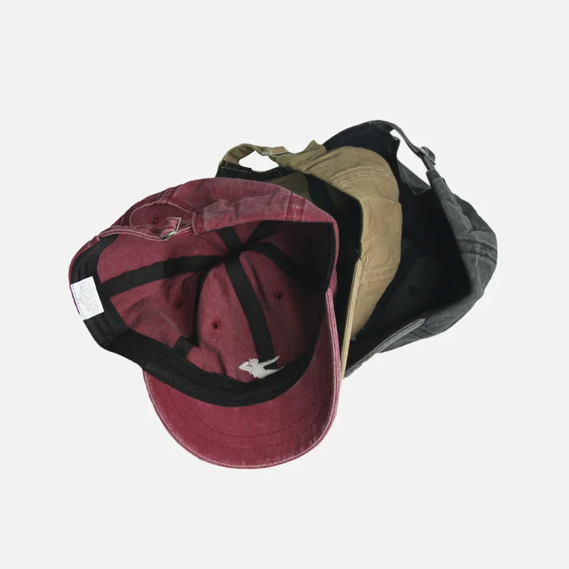 Спортивная Кепка из потертого денима бейсболка с короткими полями вышивкой для