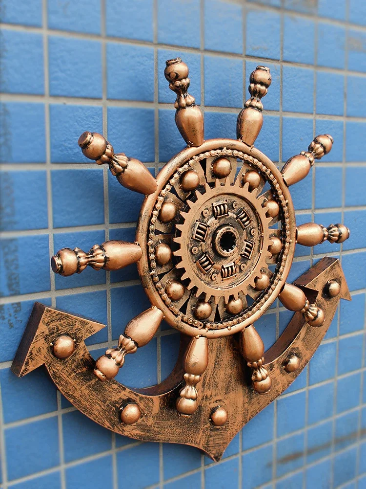 Металлическое ремесленное украшение интерьерное антикварное двор настенный