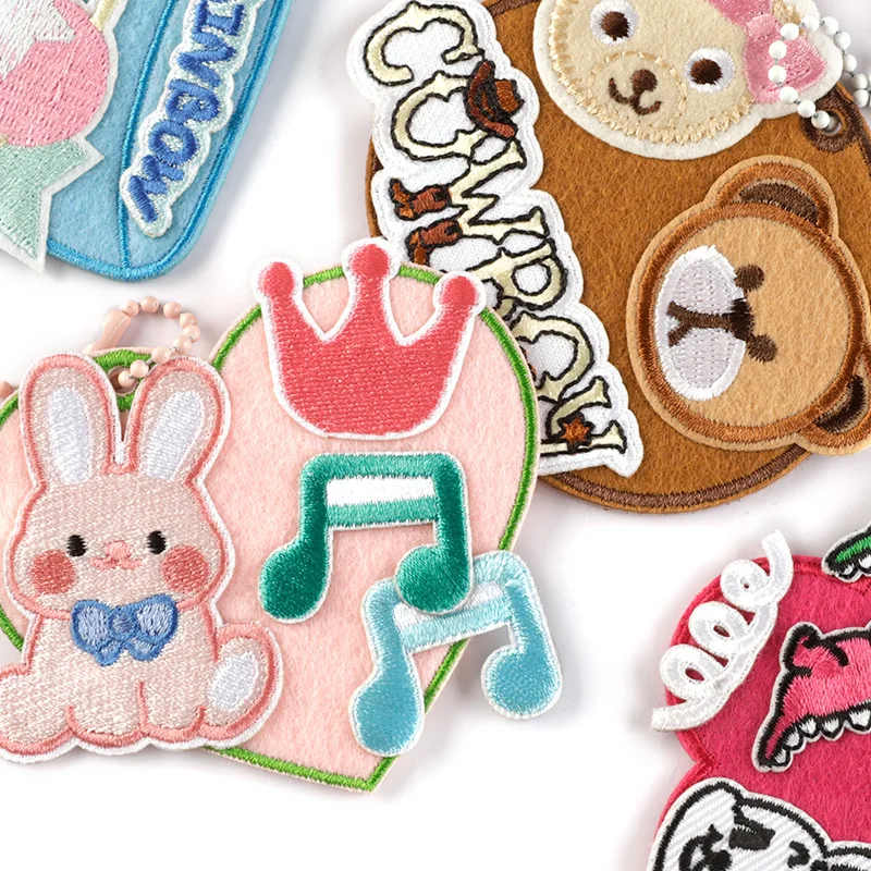 1 шт. пустые различные брелки с вышивкой подвеска аксессуары для сумок сделай сам