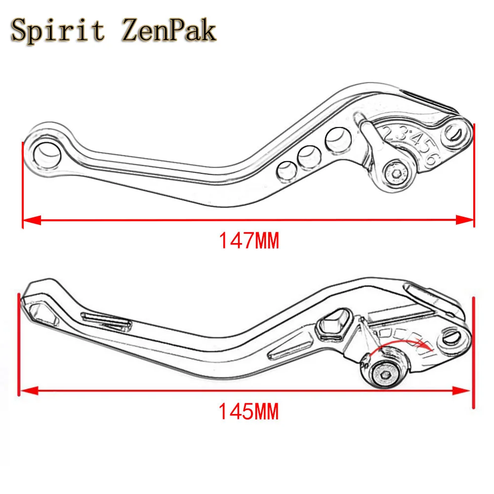 Подходит для CB190SS CBF190TR CBF190R CBF190X CB190R мотоциклетная складная ручка с короткой