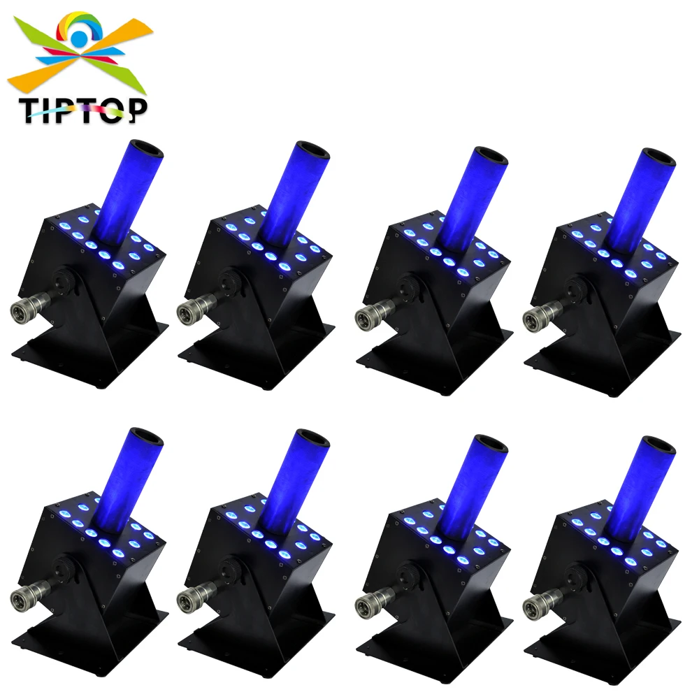 

Factory Direct Sale 8XLOT 2015 New 12X3W Led CO2 Jet Machine Stage CO2 Cannon RGB Color Led CO2 Gun DJ Stage Equipment 100V/220V