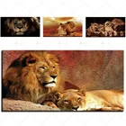 1 шт., Картина на холсте с изображением Льва