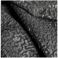black three dimensional jacquard texture fabric irregular texture background hat clothing designer fabric