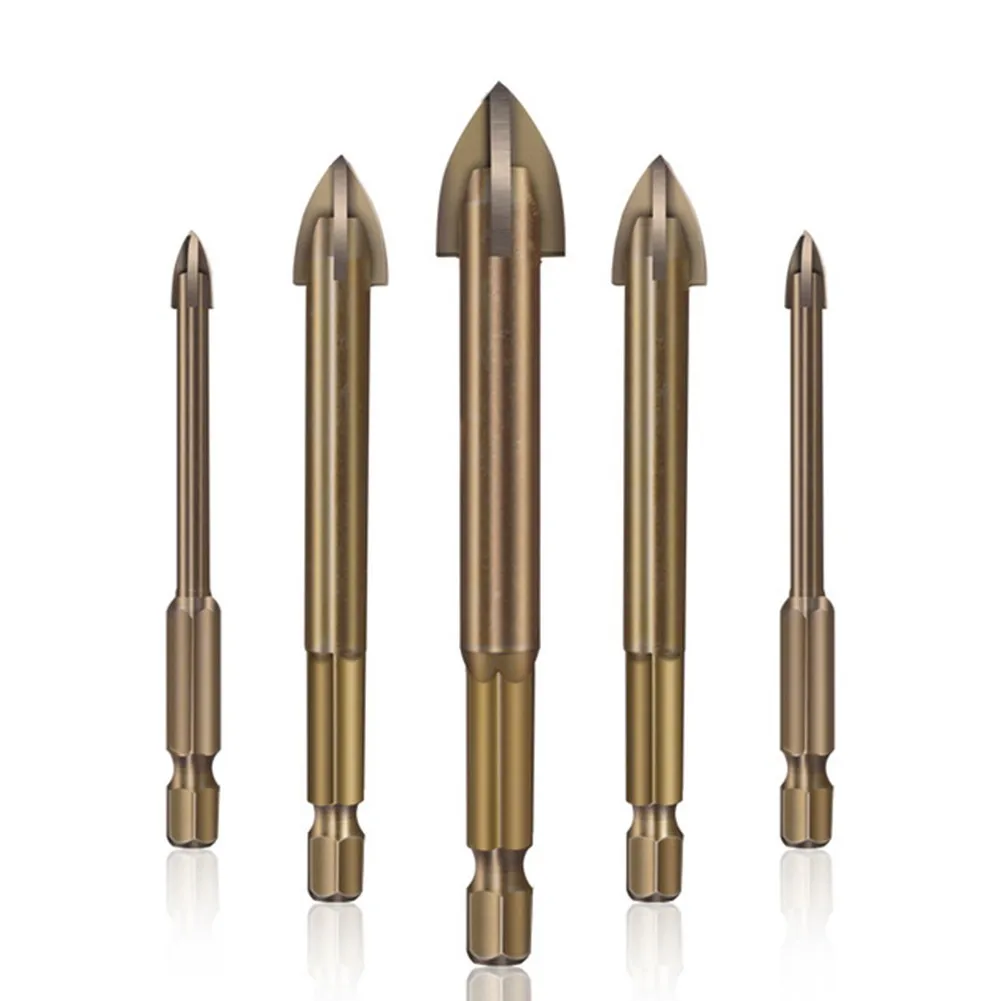 

5Pcs 5/6/8/10/12mm Efficient Universal Drilling Tool Multifunctional Cemented Carbide Hole Opening Drill Bits