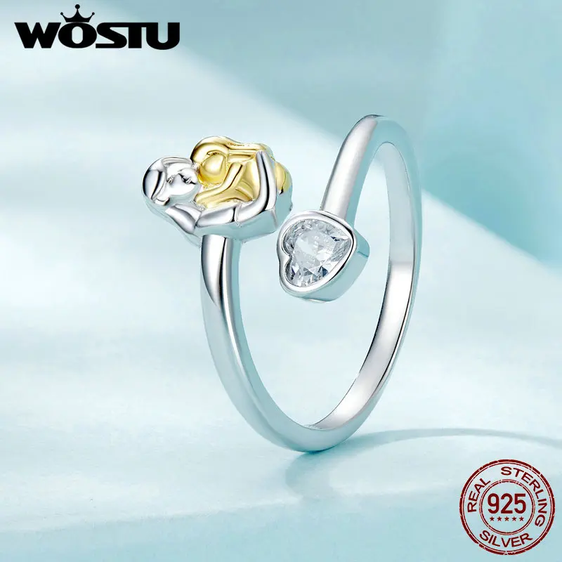 Женское кольцо в форме сердца с фианитом