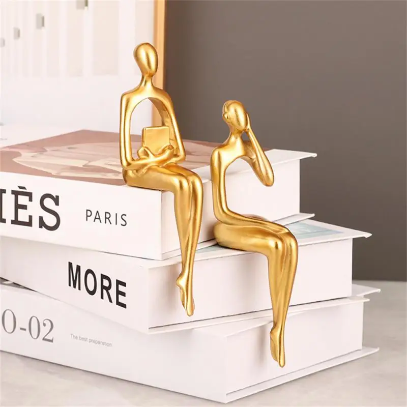 

European Style Sculpture Decoration Warm Home Smooth And Delicate Touch Yoga Statue Decorative Accessories Modern Times Abstract
