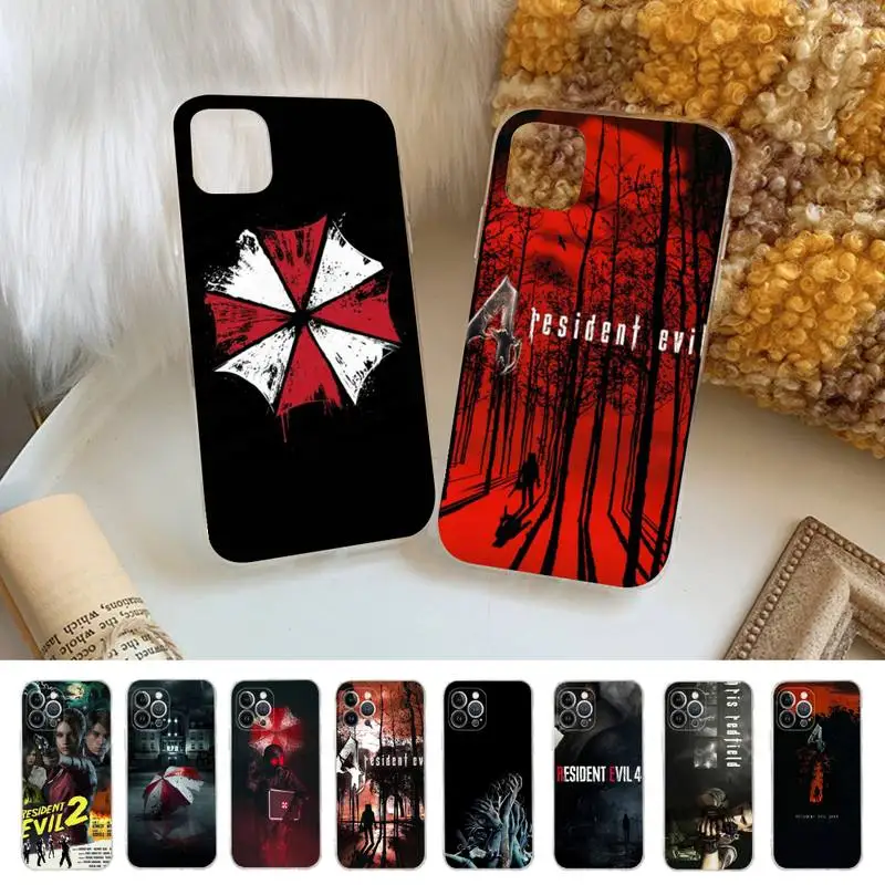 

R-ResidentS E-EvilS Phone Case For iPhone 14 11 12 13 Mini Pro XS Max Cover 6 7 8 Plus X XR SE 2020 Funda Shell