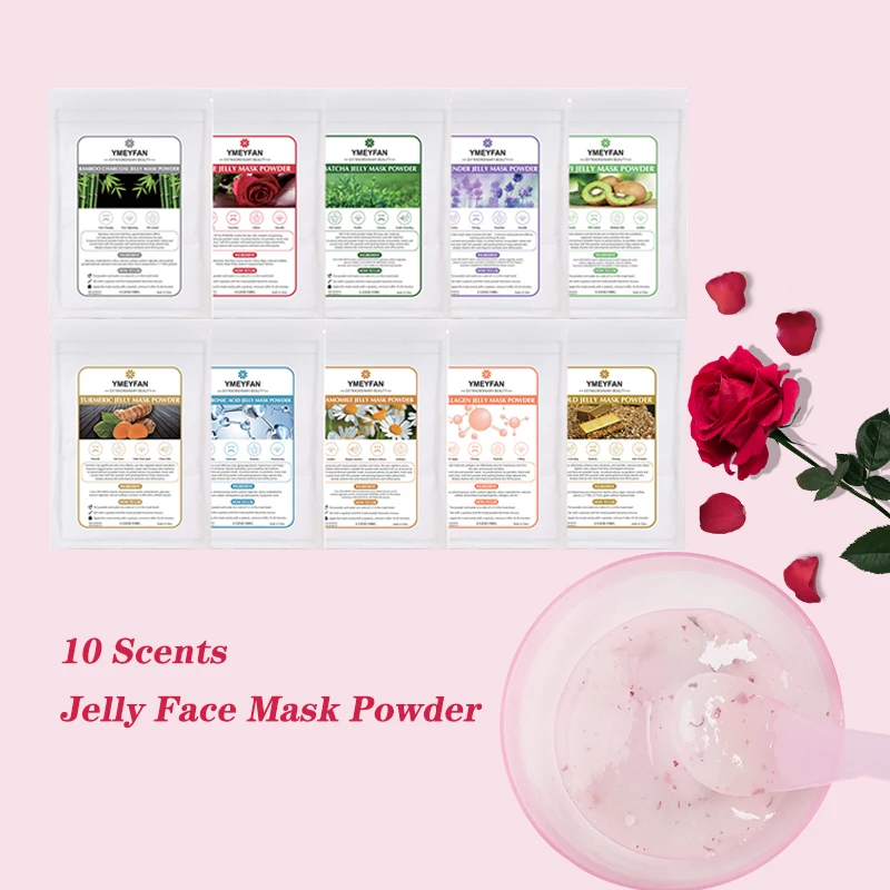 

Мягкая гидро маска YMEYFAN-Желе, пудра для лица, увлажнение, осветление, восстановление кожи чувствительными маслами, можно использовать для мо...