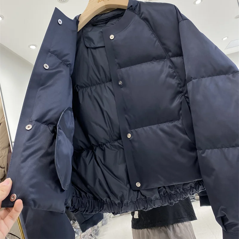 Зимние парки корейская модная куртка-пуховик милое пуховое пальто женская