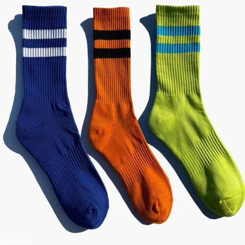 Basketball Ball Basketball Running Sock Men's  Women's Medium Sleeve Sock Thickened Sports Sweat-absorbing Durable High Top Feet