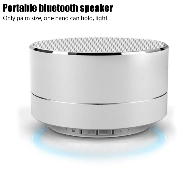 

Universal Wireless Bluetooth Speaker Portable Outdoor Waterproof Noise Reducting Music Sound Box Aluminum Alloy Small Soundbar