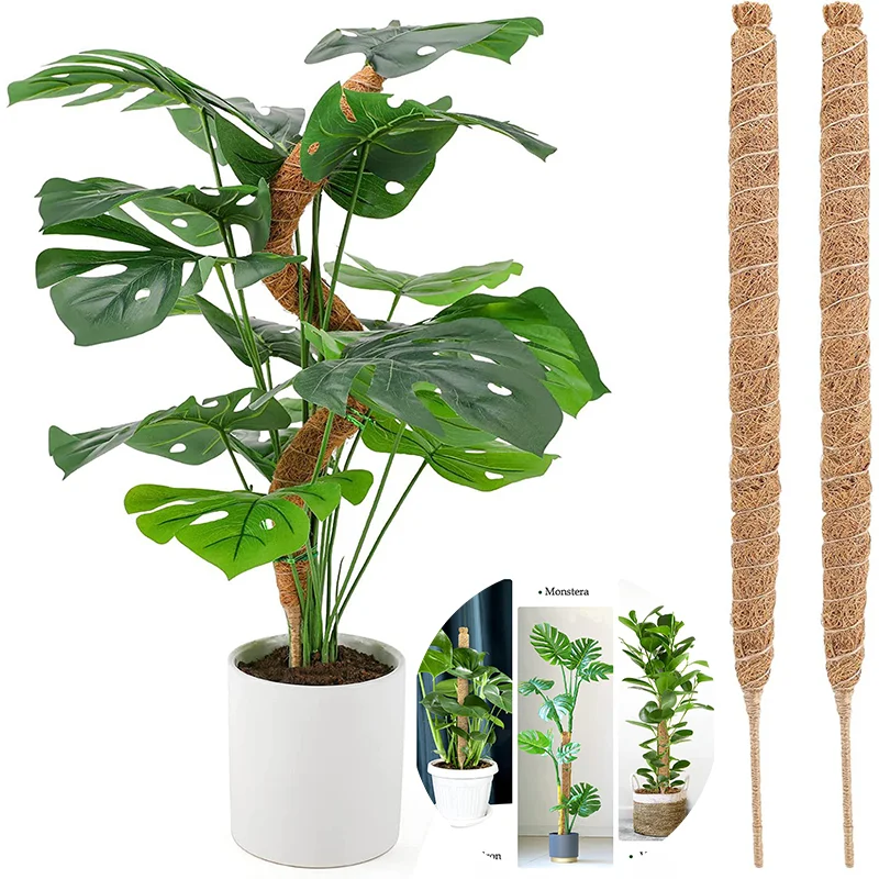 

Garden Coir Totem Coconut Palm Sticks Can Be Bent and Shaped Moss Rod Plant Support Extension Climbing Indoor Plants Creepers