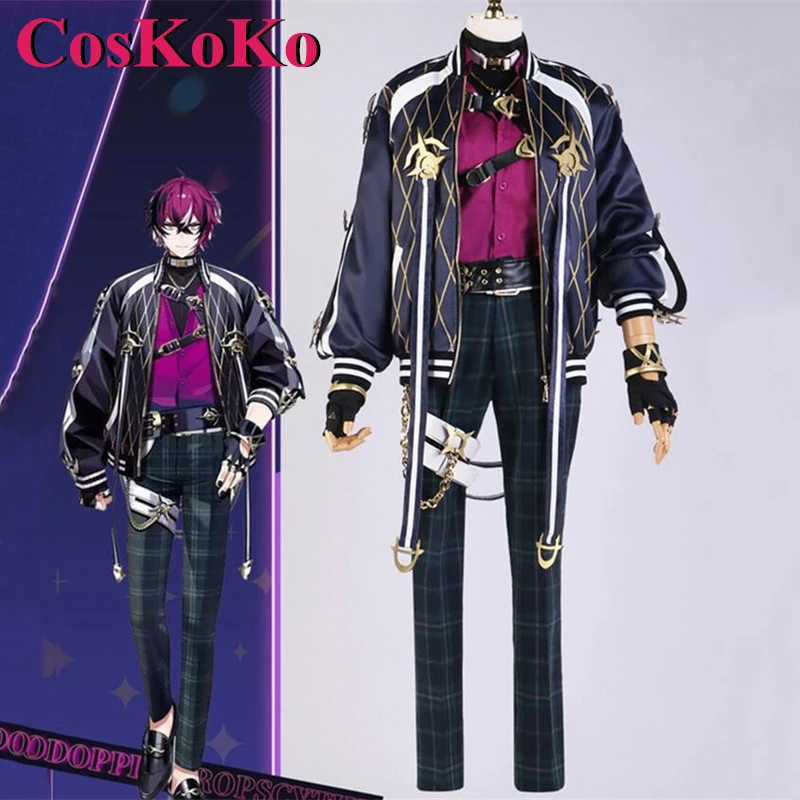 

CosKoKo Doppio Dropscythe Косплей Костюм Аниме Vtuber Nijisanji xсолей модная красивая Униформа Хэллоуин Одежда для ролевых игр