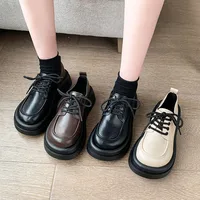 Shoes Black Sneakers Casual Woman Platform Woman-shoes Thick Sole 2022 Roses Slip-on Rubber Microfiber Loafers Basic Round Toe S